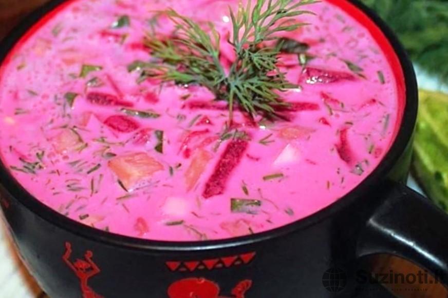 Освежает! Холодный борщ (свекольник) по старинному рецепту