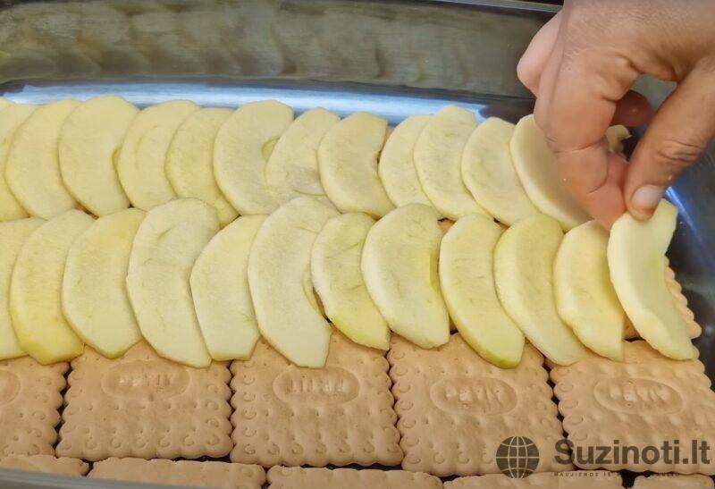 Быстрый яблочный пирог без возни с тестом: рецепт за 15 минут! Хрустящее печенье и нежная начинка