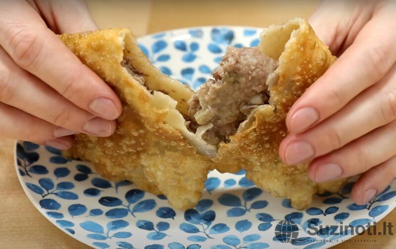 Домашние чебуреки с самым простым тестом. Всегда получаются хрустящими и сочными