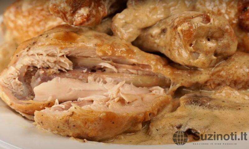Ароматная курица с грибами в нежном сливочном соусе. Аромат на весь дом
