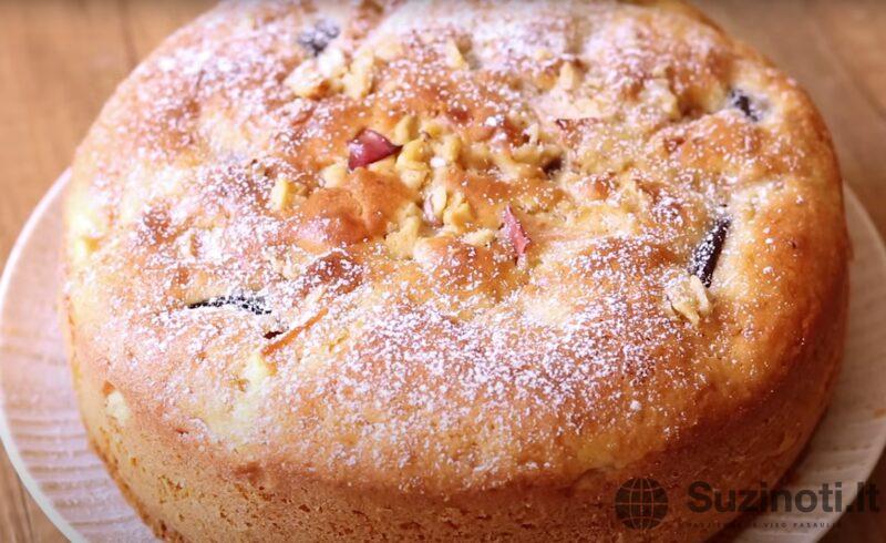 Сливочная нежность и сочные яблоки в каждом кусочке — пирог, который заставит вас забыть про кондитерские!