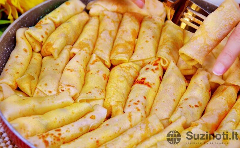 Не блины, а золото. Вкусный рецепт на Масленицу: нежные блинчики налистники
