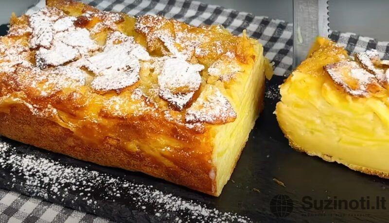 "Невидимый" яблочный пирог — вкуснее, чем пирожное! Готовится не сложно, а получается невероятно вкусным