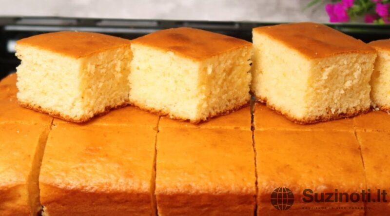 Самый простой рецепт бисквитного пирога. Быстро и очень вкусно: вы будете в восторге