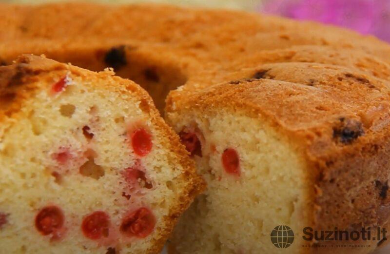 Вкусный кекс с красной смородиной. Идеальная выпечка для домашнего чаепития