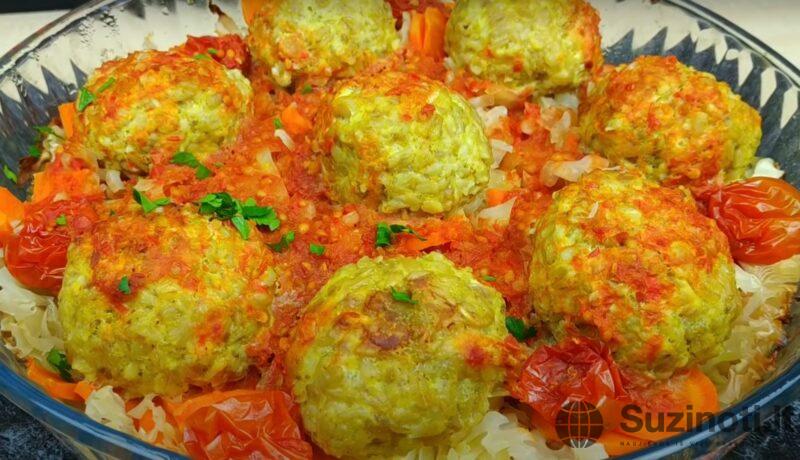 Беру овсяные хлопья, капусту и 300 грамм фарша. Рецепт полезного и вкусного ужина в духовке