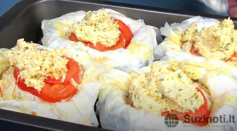 Просто завернула все в фольгу и в духовку. Вкусный вариант необычного ужина