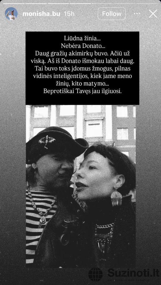 Monishos Modestos Butautytės įrašai (nuotr. Instagram)