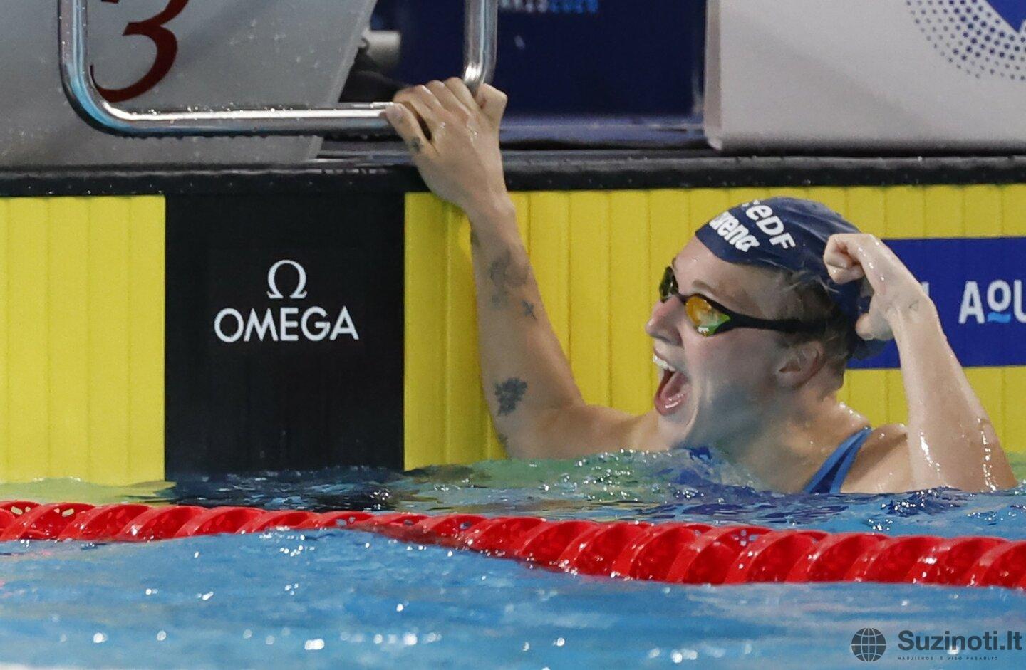 Moterų 50 m plaukimo krūtine finalas | EPA / MOHAMMED BADRA nuotr.