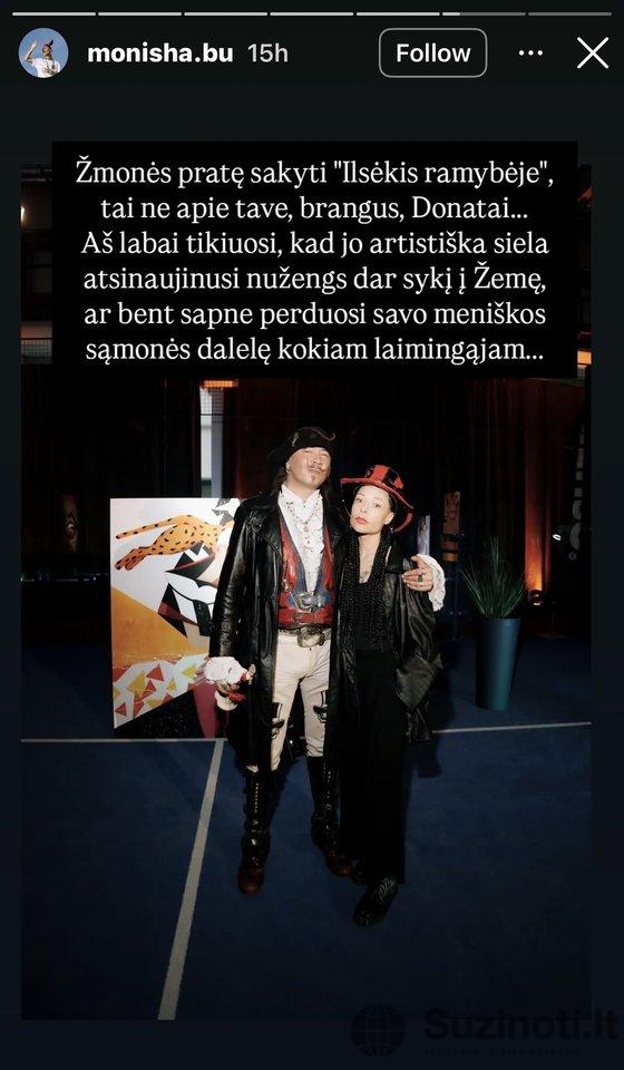 Monishos Modestos Butautytės įrašai (nuotr. Instagram)