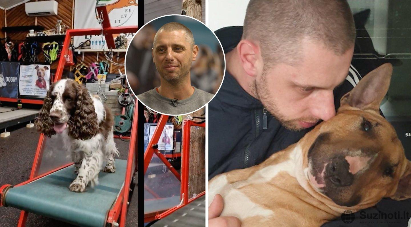 Šunų sporto klubą įkūręs Simonas rėžė tiesą apie bėgimo takelius: kai kam tai atrodo kankinimas (tv3.lt koliažas)