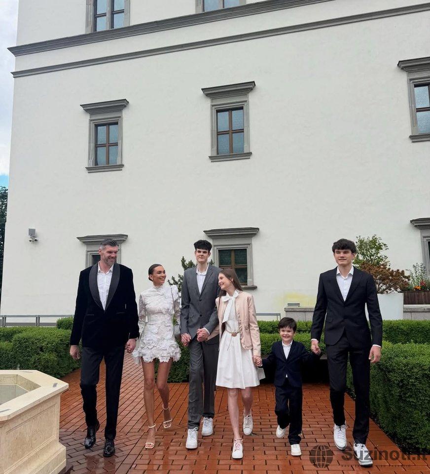 Tatjana ir Kšištofas Lavrinovičiai (nuotr. Instagram)