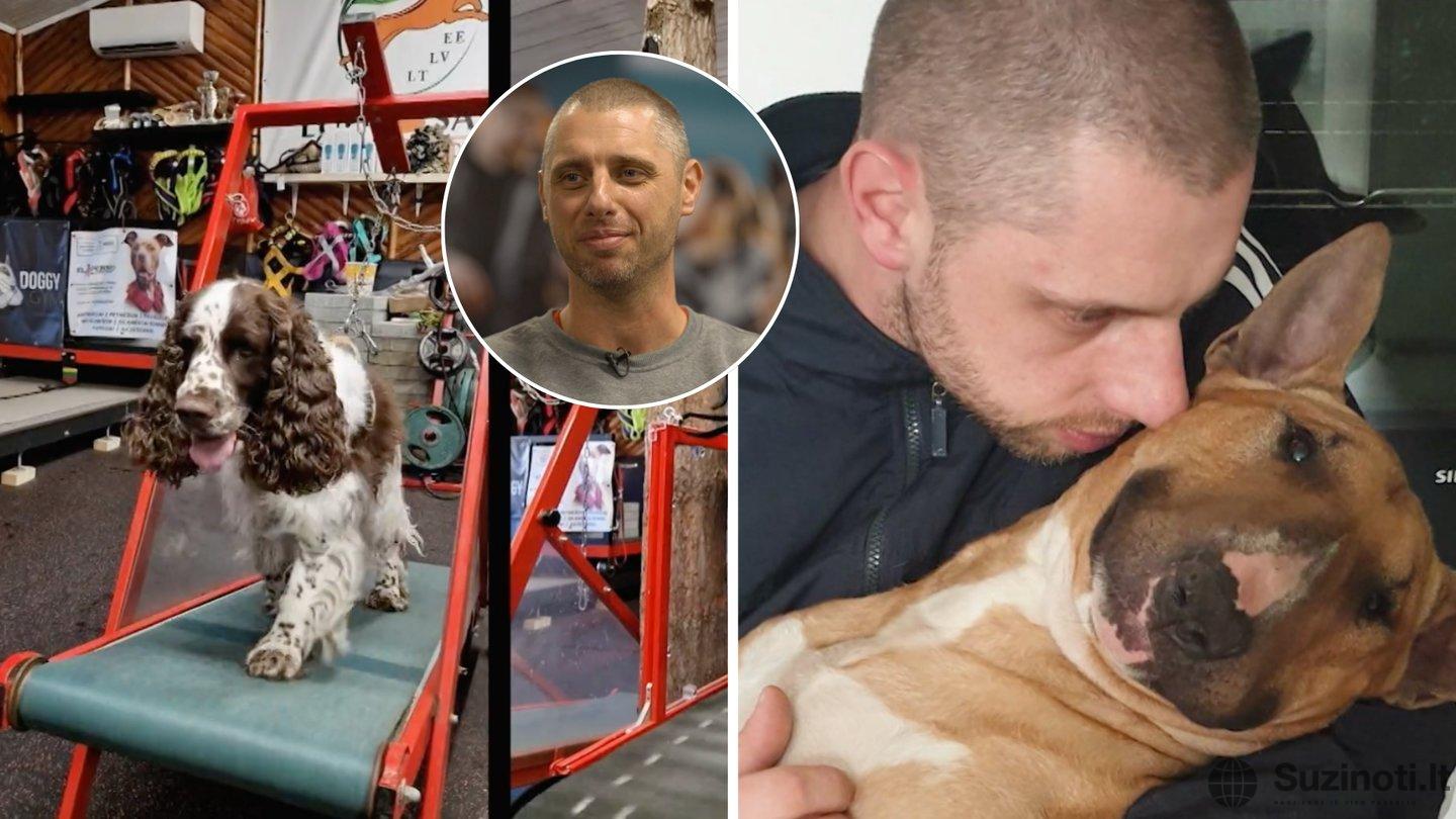 Šunų sporto klubą įkūręs Simonas rėžė tiesą apie bėgimo takelius: kai kam tai atrodo kankinimas (tv3.lt koliažas)