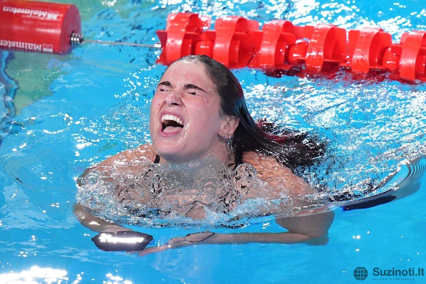 Moterų 50 m plaukimo krūtine finalas | EPA / MOHAMMED BADRA nuotr.