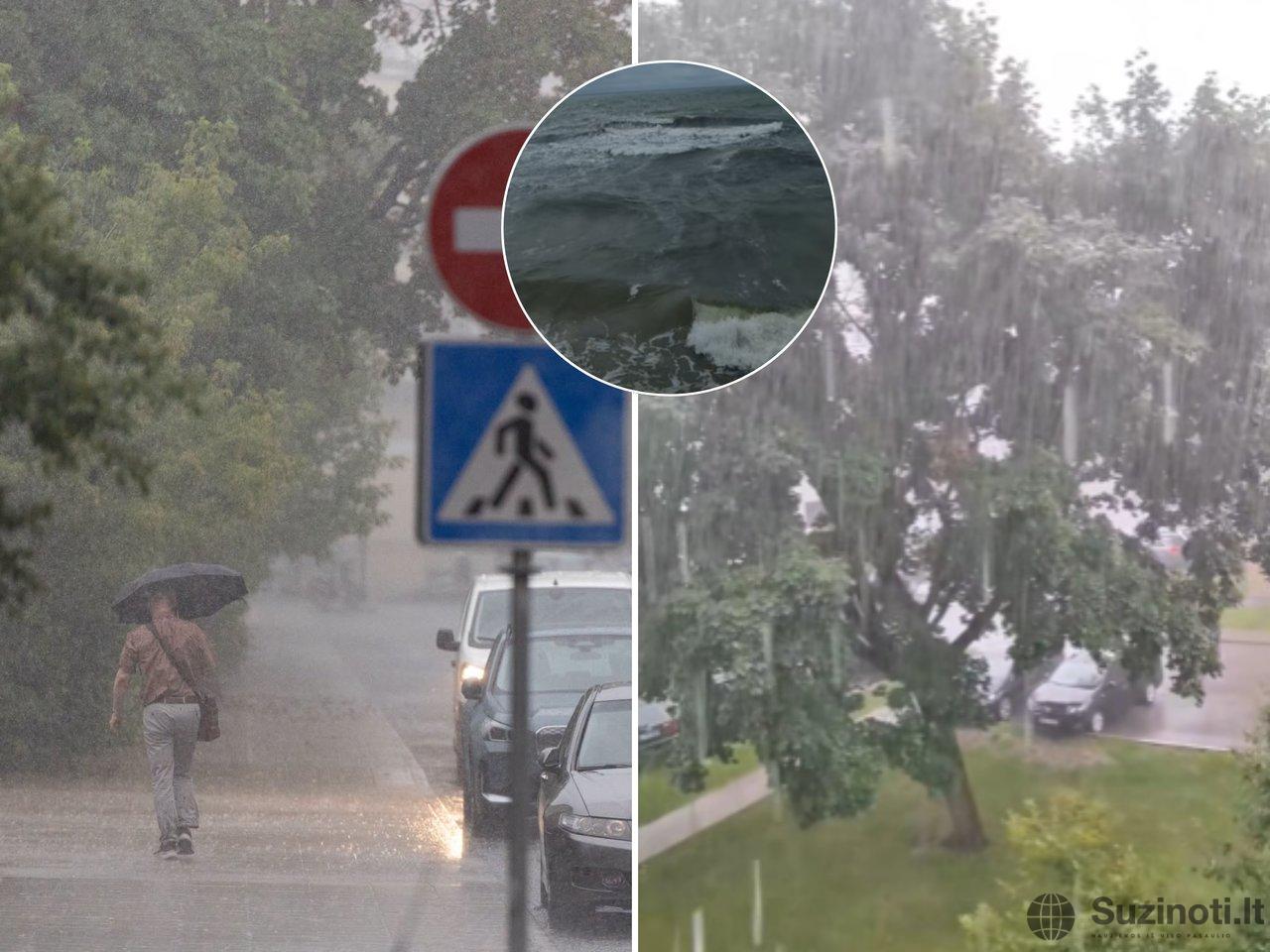 Lietuvoje prasidėjo audra (tv3.lt koliažas)