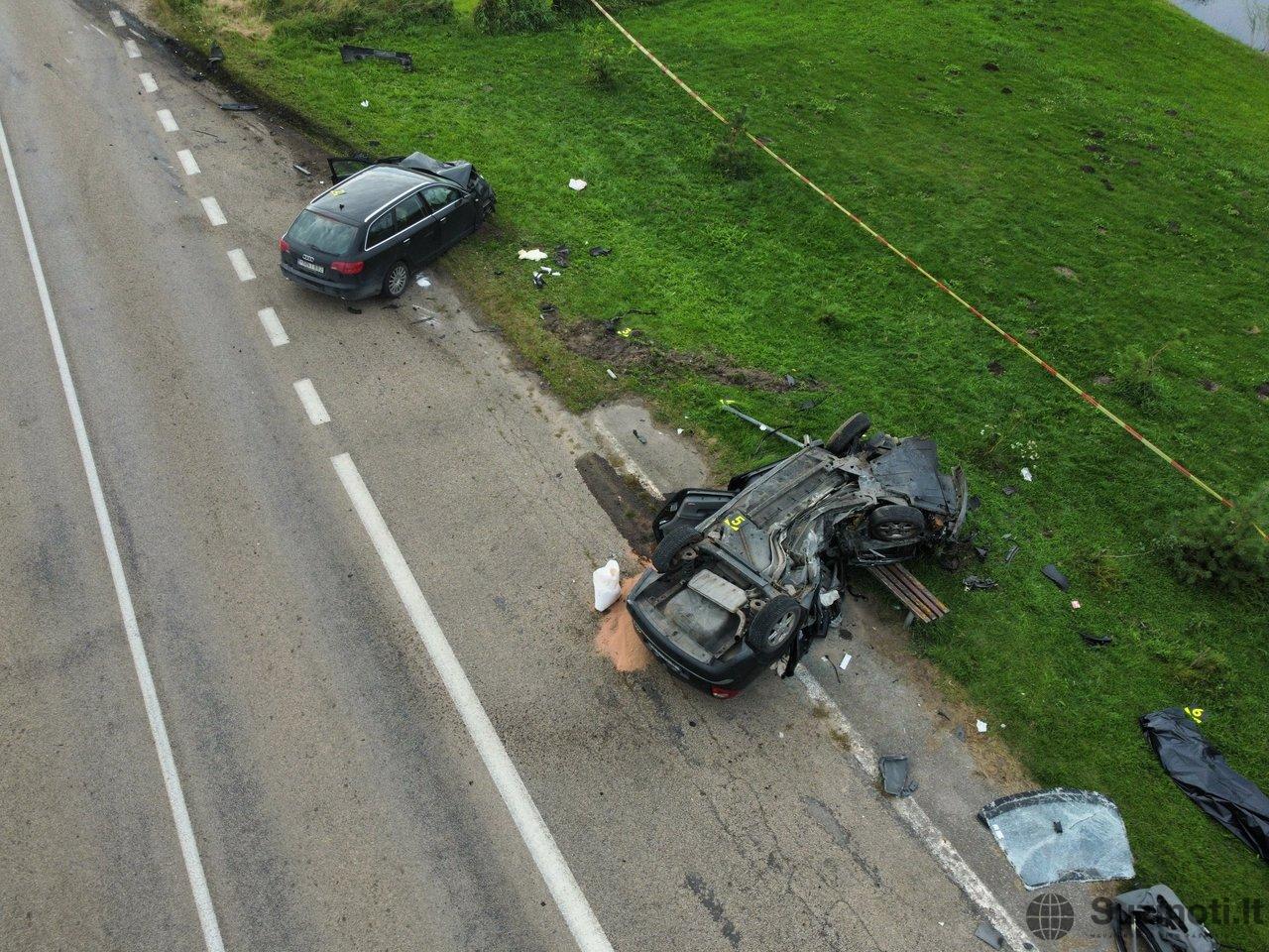 Tragiška avarija Abromiškėse (nuotr. Broniaus Jablonsko)