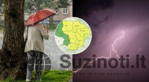 Skubus pranešimas 6 Lietuvos apskritims – štai čia netrukus smogs audra (tv3.lt koliažas)