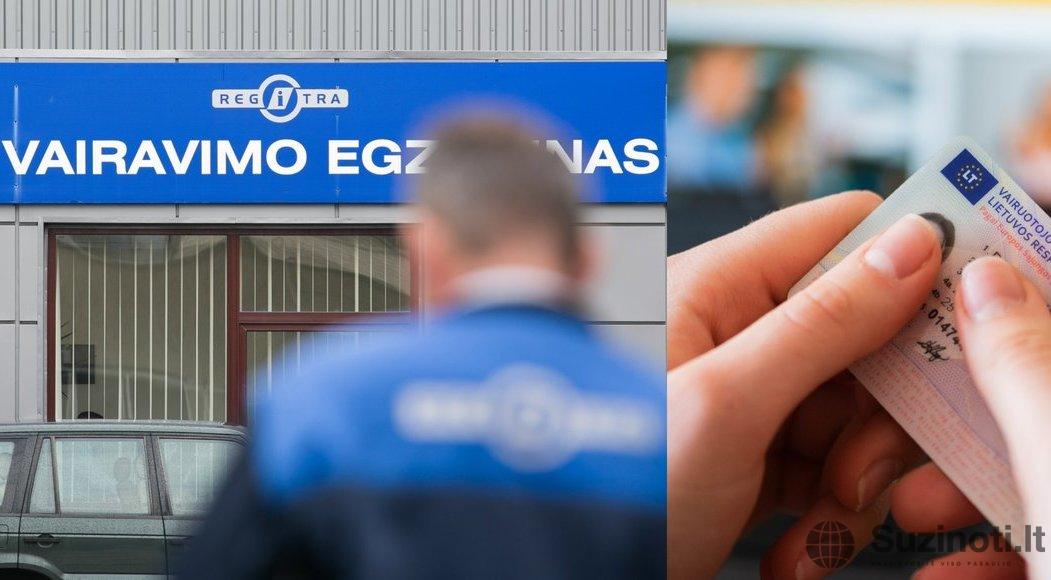 Vairavimo egzaminas BNS Foto